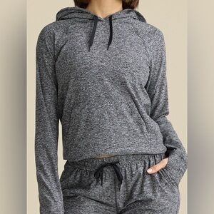 Outdoor Voices CloudKnit Heather Gray Long Sleeve Hoodie